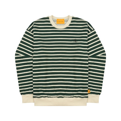 DE stripe sweatshirt (green)