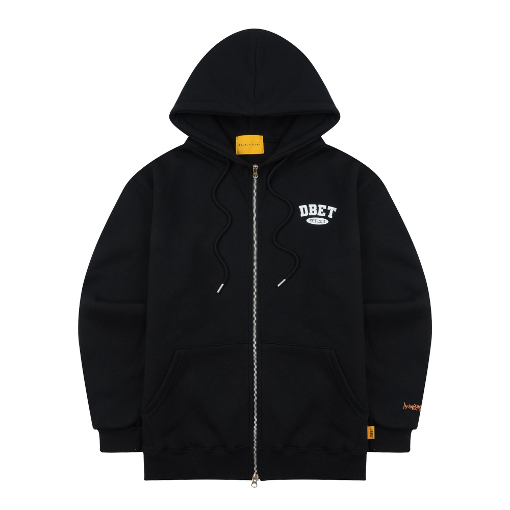 Signature hood zip-up (black)