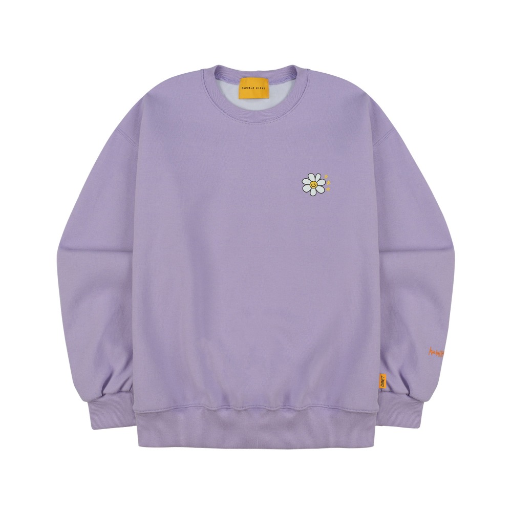 Flower Star sweatshirts  (light purple)